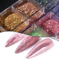 GUAPÀ - Nagel Nail Art Holografische Glitter Poeder - Diverse Kleuren - 12 Stuks 12 GUAPÀ - Nagel Nail Art Holografische Glitter Poeder - Diverse Kleuren - 12 Stuks -Maquillage Cosmetics 1200x1186 10