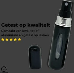 Cetins - Parfum Verstuiver Navulbaar - Mini Parfum Flesje - Reisflesje – Zwart -Maquillage Cosmetics 1200x1187 33