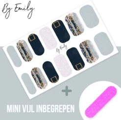 By Emily - Nagel Wrap - Classic Teal | 14 Stickers Per Vel | Nail Wrap | Nail Art | Trendy | Design | Nagellakvrij | Eenvoudig | Nagel Art | Nagel Wrap | Nagel Stickers | Folie | Zelfklevend | Sjablonen -Maquillage Cosmetics 1200x1188 12