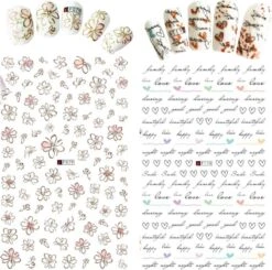 GUAPÀ - Nail Art 3D Nagel Stickers Set - Nagel Decoratie & Versiering Folie - 6 Sticker Vellen -Maquillage Cosmetics 1200x1188 29