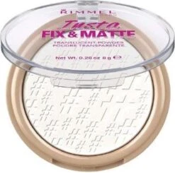 Rimmel London Insta Fix & Matte Make-uppoeder - 01 Clear -Maquillage Cosmetics 1200x1189 1