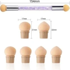 Sponsjes Stempel Pen Voor Gellak Of Nagellak Manicure | Brush Nail Art | Rood | Sparkolia -Maquillage Cosmetics 1200x1189 32