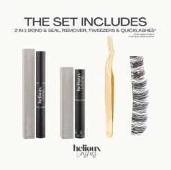 Helioux® - Quicklashes Nepwimpers - DIY Wimpersextensions Voor Thuis - 10mm - Blijven 5+ Dagen Zitten - Complete Set Incl. Wimpers, Lijm, Remover, Pincet - Herbruikbaar - Falscara -Maquillage Cosmetics 1200x1191 19