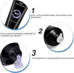 Merkloos Polygel Nagels Starterspakket | 12 Stuks | Langdurig | Polygel Kit | Polygel Nagels | Set 3 -Maquillage Cosmetics 1200x1191 25