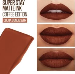 Maybelline SuperStay Matte Ink Lipstick Coffee Collection Limited Edition - 270 Cocoa Connoisseur - Bruine Lippenstift - 5 Ml -Maquillage Cosmetics 1200x1192 14