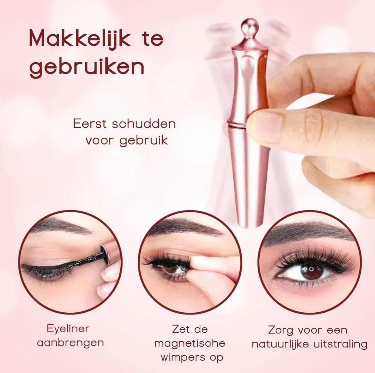 Merkloos La Liva Magnetische Wimpers - Inclusief Eyeliner En Wimper Pincet - 5 Magneetjes - Wimperextentions - Wimperlifting Set - Lash Lift 4 Merkloos La Liva Magnetische Wimpers - Inclusief Eyeliner En Wimper Pincet - 5 Magneetjes - Wimperextentions - Wimperlifting Set - Lash Lift – Image 2