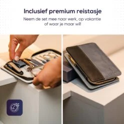 Skeraxo 8-delige Luxe Verschillende Tools - Professioneel Manicure Set & Pedicureset Met Nagelvijl & Nageltang – Behandeling Nagels En Huid -Maquillage Cosmetics 1200x1195 54