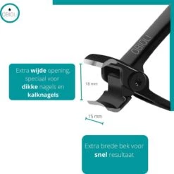 Obioli ™ Nagelknipper Set - Luxe Cadeau Doos Voor Mannen En Vrouwen - Nageltang - Nagelschaar - Kalknagels - Teennagel - Met Nagelvijl - Zwart - Groot - Gift Box -Maquillage Cosmetics 1200x1195 55