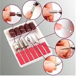 Merkloos Elektrische Nagelvijl Manicure Pedicure Tool Machine 6 Bits, Professionele Nagelfrees Machine Set; Mercedes2000 - Multistrobe -Maquillage Cosmetics 1200x1195 56