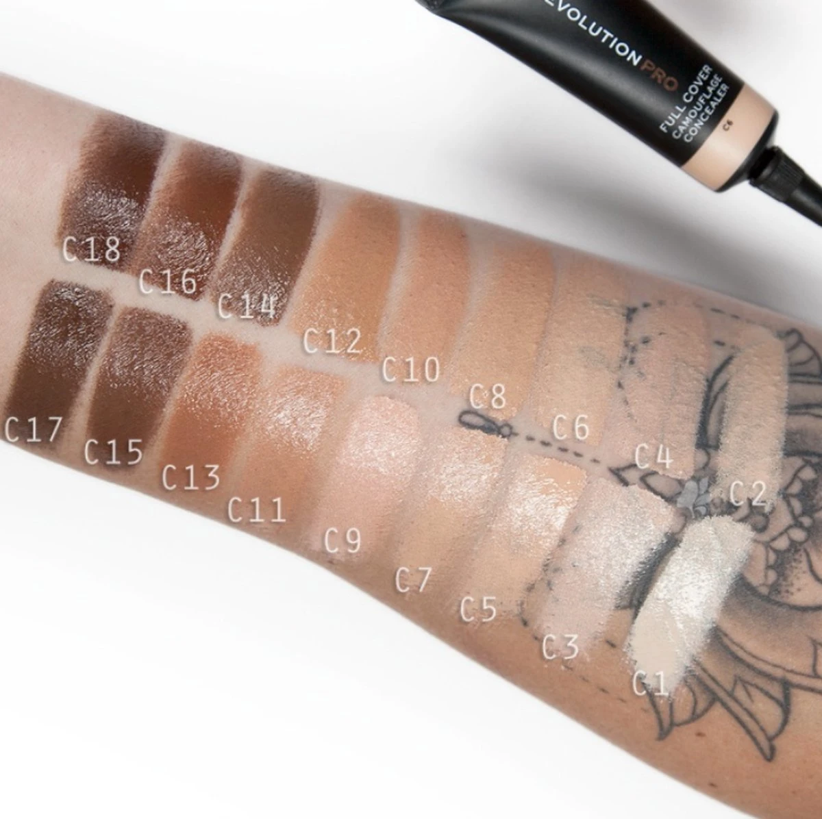 Makeup Revolution Revolution Beauty Pro Full Cover Camouflage Concealer 5 Makeup Revolution Revolution Beauty Pro Full Cover Camouflage Concealer – Image 3