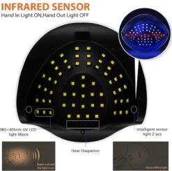 2022 Nageldroger - 280W/66 LEDs - Nagellamp - Nieuw Nageldroger - Wit/Zwart - Manicure/Pedicure Handen En Voeten - Gellak - Gelnagels - Acrylnagels - Top Coat - Matte Top Coat - Led Nagellamp - Uv Nagellamp - Nagels - Nagellak Droger - Tafellamp -Maquillage Cosmetics 1200x1196 28