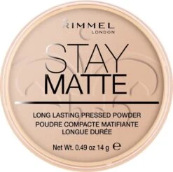 Rimmel London Stay Matte Pressed Powder - 005 Silky Beige -Maquillage Cosmetics 1200x1197 19