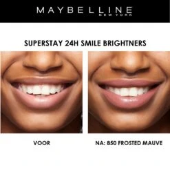 Maybelline SuperStay 24H Smile Brighters Lippenstift - 850 Frosted Mauve - Roze - Langhoudend 20 Maybelline SuperStay 24H Smile Brighters Lippenstift - 850 Frosted Mauve - Roze - Langhoudend -Maquillage Cosmetics 1200x1197 41