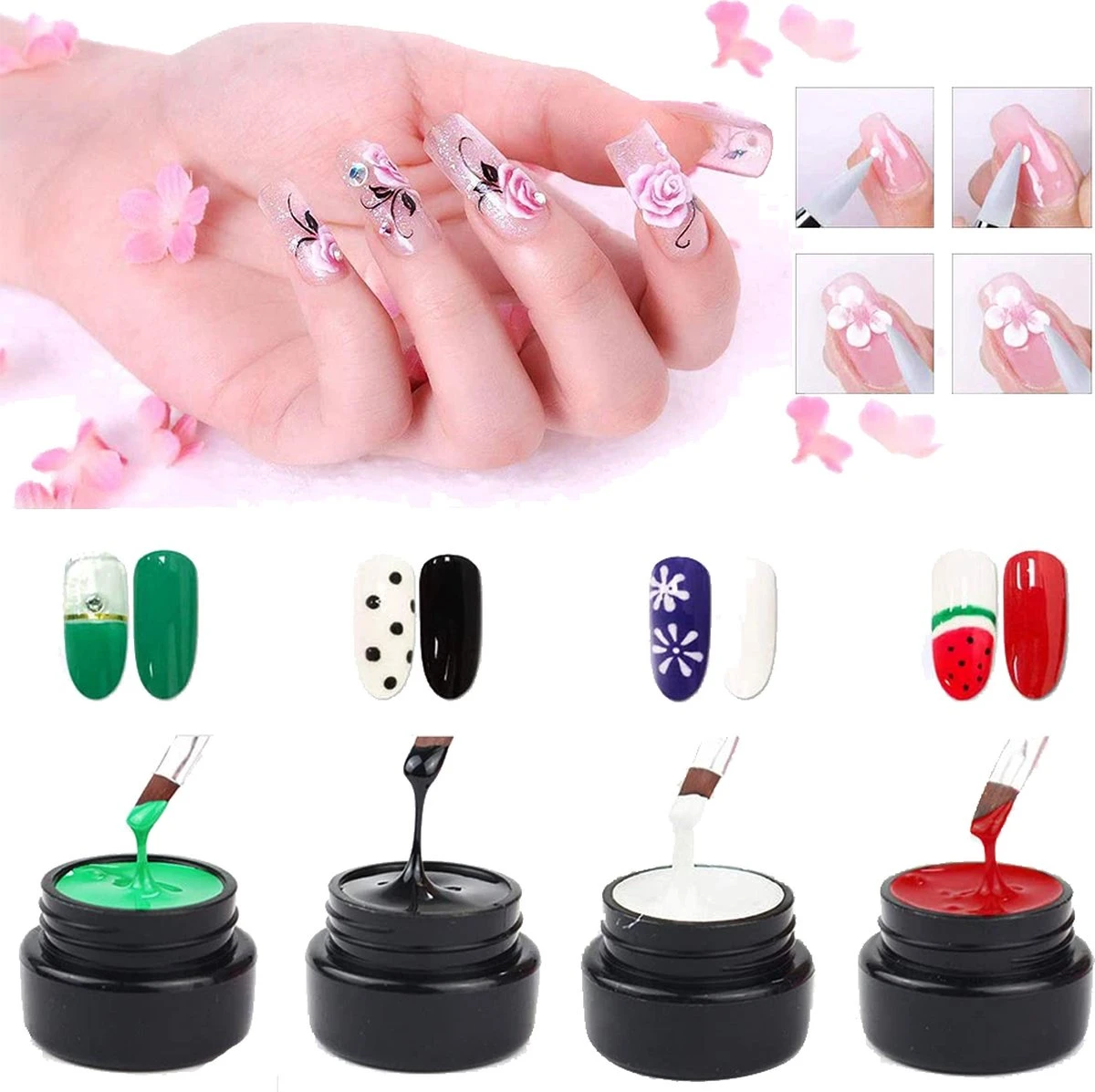 Poly UV Extension Kit | Gelnagels Set | Nepnagels Starterspakket | Gellak Set | Crystal Gel | UV Gel | Manicure Set | Gel Nagellak Nagel Decoratie | UV Lamp | Starterspakket 6 Poly UV Extension Kit | Gelnagels Set | Nepnagels Starterspakket | Gellak Set | Crystal Gel | UV Gel | Manicure Set | Gel Nagellak Nagel Decoratie | UV Lamp | Starterspakket – Image 4