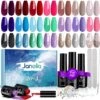 Merkloos Polygel Set - 20 Kleuren - UV Nagels Set - Polygel Starter Set - Helder Rood Naakt - Nagelverlenging Gel Kit - Voor DIY Salon Art Nagels -Maquillage Cosmetics 1200x1197 74