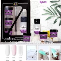 Acrylnagels Set | Nail Art | Liquid MMA Free | Wit, Roze & Transparant -Maquillage Cosmetics 1200x1198 95