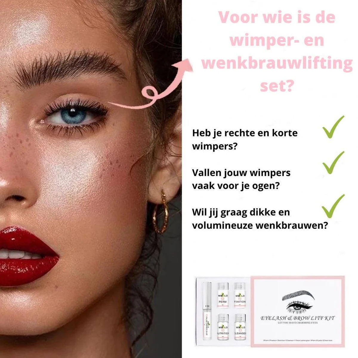 Merkloos Wimper & Wenkbrauw Lifting Set - Wimperlift - Wenkbrauwlift - Lashlift - Browlift - Proffesional Wimperlifting - Lash Lift - Wimperkit - Wenkbrauwkit - Permanent Gekrulde Wimpers - Lashes And Brows - Lash & Brow Kit 7 Merkloos Wimper & Wenkbrauw Lifting Set - Wimperlift - Wenkbrauwlift - Lashlift - Browlift - Proffesional Wimperlifting - Lash Lift - Wimperkit - Wenkbrauwkit - Permanent Gekrulde Wimpers - Lashes And Brows - Lash & Brow Kit – Image 5