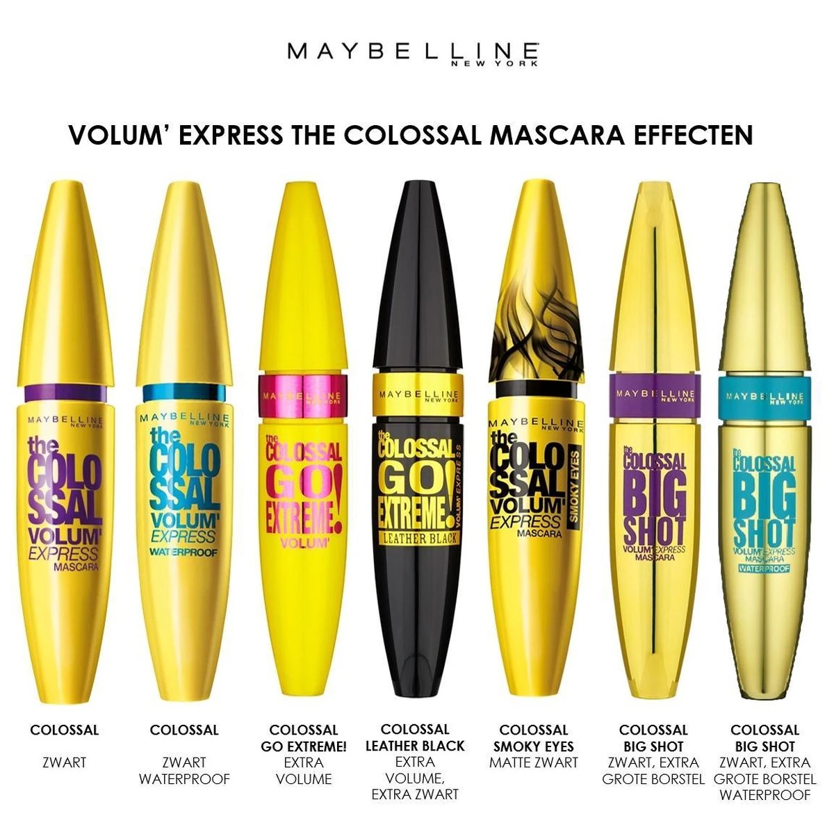 Maybelline Volum' Express Colossal Glam Black Mascara - Volume Mascara 13 Maybelline Volum' Express Colossal Glam Black Mascara - Volume Mascara – Image 11