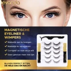 Nep Wimpers Met Magnetische Eyeliner Zwart - Wimperextensions Magnetic Lashes - Valse Wimpers Magneet Potlood En Applicator -Maquillage Cosmetics 1200x1200 1668