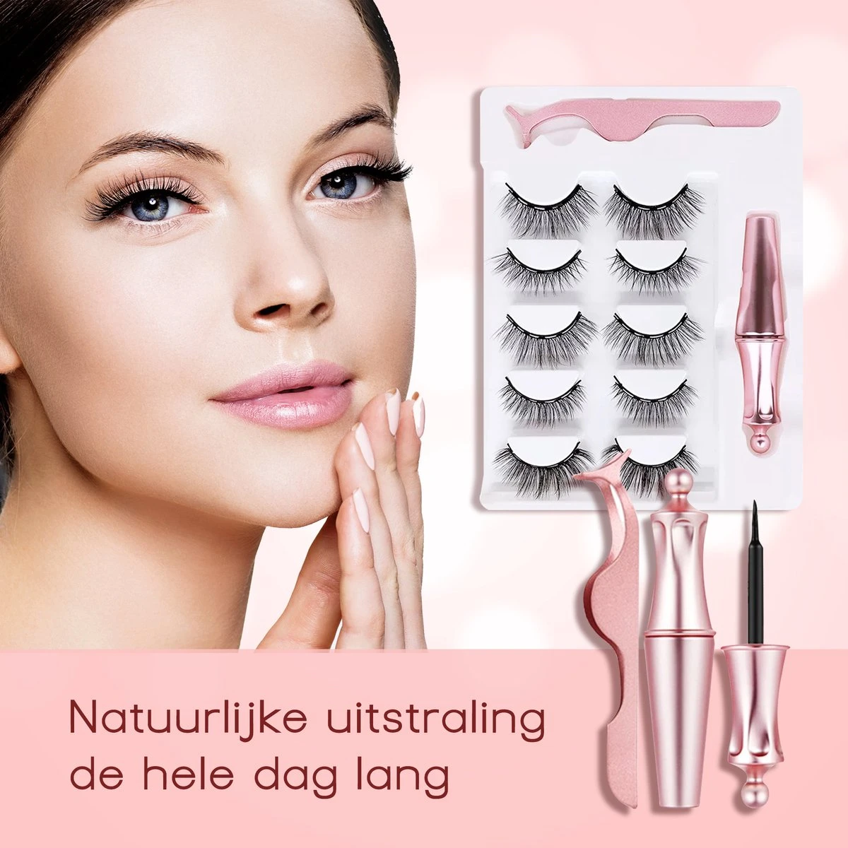 Merkloos La Liva Magnetische Wimpers - Inclusief Eyeliner En Wimper Pincet - 5 Magneetjes - Wimperextentions - Wimperlifting Set - Lash Lift 11 Merkloos La Liva Magnetische Wimpers - Inclusief Eyeliner En Wimper Pincet - 5 Magneetjes - Wimperextentions - Wimperlifting Set - Lash Lift – Image 9