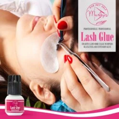 MURLEY'S Wimperlijm- Wimperextensions Lijm - Lash Glue - Zwart - Eenmalig Aanbrengen Voor Wekenlang Plezier - Perfecte Wimpers -Maquillage Cosmetics 1200x1200 1738