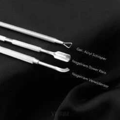 YUBBI™ Professionele Nagelverzorging Set - 5 Delig - Nagelriem Duwer - Bokkenpootje - Gellak Verwijderaar - Nagelvijl - Gel Acryl Nagel Prep - RVS - Inclusief Opbergetui -Maquillage Cosmetics 1200x1200 2064