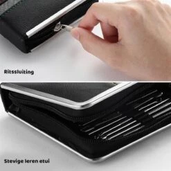 NCPS Professionele Manicure Set / Pedicure Set | 26-Delig | Opbergetui | Reisset | Nagelschaar | Nagelknipper | Nagelverzorging | Voor Mannen En Vrouwen | Zwart -Maquillage Cosmetics 1200x1200 2069