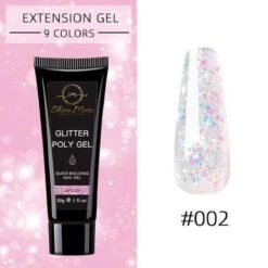 Shinemore ® Poly Gel Kit - Gellak Starters Pakket Incl. UV Nageldroger - 3 Kleuren Polygel - Nageltips - Top & Base Coat - Nageldroger - Poly Acryl Nagels - Polygel Set - White Glitter , Pink Glitter , Blue Glitter -Maquillage Cosmetics 1200x1200 2086