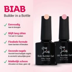 Miss Jules® BIAB Starter Pakket – Builder In A Bottle – BIAB Nagel Builder Gel – BIAB Nagellak Starterset - Inclusief UV/LED Lamp & Instructievideo (NL) -Maquillage Cosmetics 1200x1200 2104