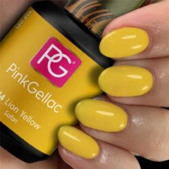 Pink Gellac Gel Nagellak Kleur 314 Lion Yellow -Maquillage Cosmetics 1200x1200 2121