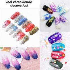 Merkloos 48 Verschillende Flesjes Nagel Decoratie Met Glitters En Sticker - Nail Art - Nagelversiering - Cadeau Tip -Maquillage Cosmetics 1200x1200 2185