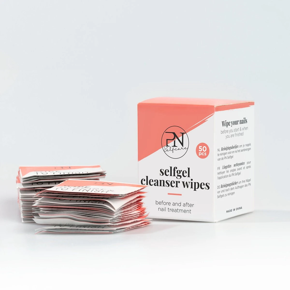 PN Selfcare - Nail Wipes - Set Van 50 Stuks - Nageldoekjes - Reiniging Voor Gellak & Nagellak 5 PN Selfcare - Nail Wipes - Set Van 50 Stuks - Nageldoekjes - Reiniging Voor Gellak & Nagellak – Image 3