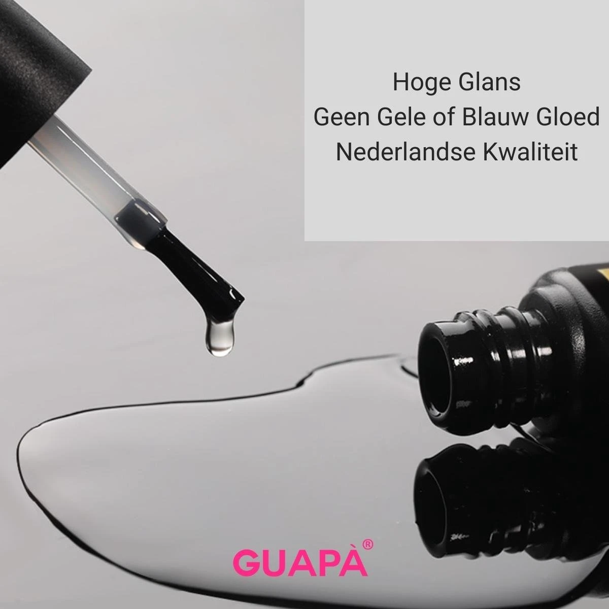 GUAPÀ® Top Coat 7ML - UV Blocker - Gellak - Polygel - Acryl Nagels - Blijvend Glanzende Nagels - High Shine No Wipe Top Gel - Zonder Gele Of Blauwe Gloed - Met Nagelvijl 7 GUAPÀ® Top Coat 7ML - UV Blocker - Gellak - Polygel - Acryl Nagels - Blijvend Glanzende Nagels - High Shine No Wipe Top Gel - Zonder Gele Of Blauwe Gloed - Met Nagelvijl – Image 5