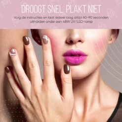 Lovae Cosmetics Gellak - 6-delige Set - Gel Nagellak - Dark Nude - Gellac - 8ML -Maquillage Cosmetics 1200x1200 2321