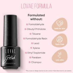 Lovae Cosmetics Gellak - 6-delige Set - Gel Nagellak - Dark Nude - Gellac - 8ML -Maquillage Cosmetics 1200x1200 2324