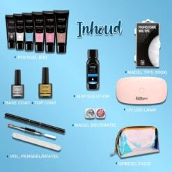 Luneya Polygel Kit - Sunrise Edition - 6 Kleuren - Polygel Nagels Starterspakket - Tasje - Incl. UV LED Lamp -Maquillage Cosmetics 1200x1200 2486