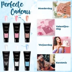 Luneya Polygel Kit - Sunrise Edition - 6 Kleuren - Polygel Nagels Starterspakket - Tasje - Incl. UV LED Lamp -Maquillage Cosmetics 1200x1200 2487