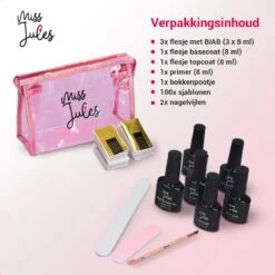 Miss Jules® BIAB Starter Pakket – Builder In A Bottle – BIAB Nagel Builder Gel – BIAB Nagellak Startersset - Inclusief Instructievideo (NL) -Maquillage Cosmetics 1200x1200 2501
