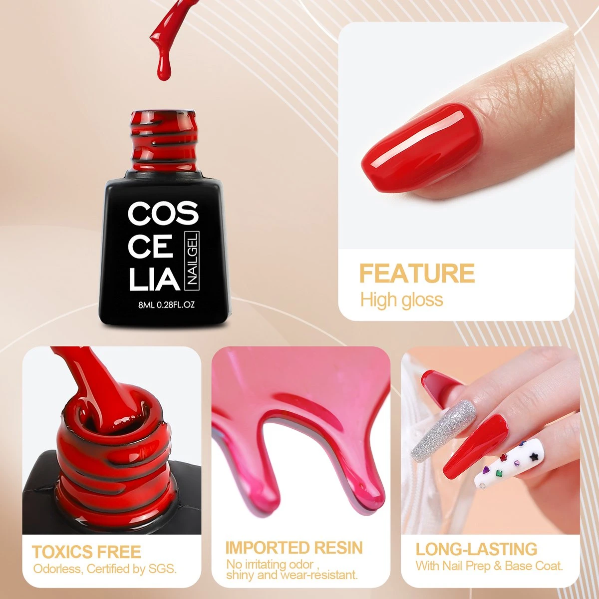 Royala Gellak D5pl Starterspakket + Inclusief UV Lamp + Met 13 Verschillende Gellak Kleuren - Ballerina Tips - Gellak Lamp – Nail Wipes - Cleanser - Nail Art - Gellac Set - Alle Benodigdheden In Eén - Uitgebreid 75-Delig Pakket 10 Royala Gellak D5pl Starterspakket + Inclusief UV Lamp + Met 13 Verschillende Gellak Kleuren - Ballerina Tips - Gellak Lamp – Nail Wipes - Cleanser - Nail Art - Gellac Set - Alle Benodigdheden In Eén - Uitgebreid 75-Delig Pakket – Image 8