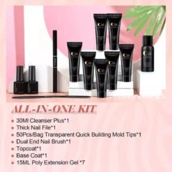 Polygel Kit - Polygel Set - Nagelverlenging - Polygel 7 Kleuren - Polygel Nagels - Kunstnagels - Gel Polish - Acryl Gellak -Maquillage Cosmetics 1200x1200 2527