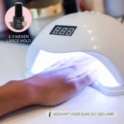 Miss Jules - Complete Gellak Starterspakket - Kleur Nude Roze Glitter - Glanzend & Dekkend Resultaat - Inclusief UV/LED Lamp & Instructievideo (NL) -Maquillage Cosmetics 1200x1200 2558