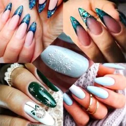 Elvi Polygel Starterskit -Complete Set Inc. USB UV/Led Mini Lamp-6x15g Polygel Kleuren Blauw - Nagelverlenging Polyacryl UV Nagellak-Quick Extension Temperature Color Changing Gel Blue Green -Maquillage Cosmetics 1200x1200 2578