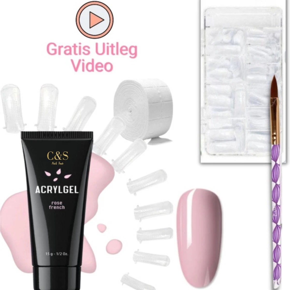 Merkloos Polygel Set - Starters Polygel - Nagelset - Nagel Set 3 Merkloos Polygel Set - Starters Polygel - Nagelset - Nagel Set
