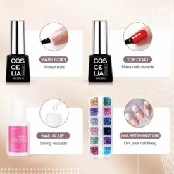 Royala D1 Gellak Starters Pakket + Inclusief UV LED Lamp + 10 Verschillende Gellak Kleuren - Gellak Lamp – Gellac Set - Alle Benodigdheden In Eén - Uitgebreid 62-Delig Pakket- Gel Polish Set - Gellak Set - UV LED Lamp -Maquillage Cosmetics 1200x1200 2650