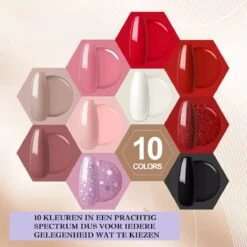 Royala D6 Gellak - Gellak Starterspakket 10 Kleuren - Gellak - Gellak Set - UV LED Lamp 36W - Manicure - Nagellak - Nail Art - 10 Kleuren Gel Polish - Nagellakset - Gellakset -Maquillage Cosmetics 1200x1200 2700