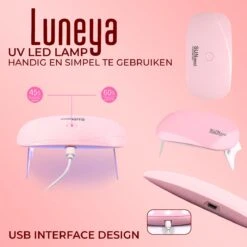 Luneya Polygel Kit - Black Pink Edition - 6 Kleuren - Polygel Nagels Starterspakket - Tasje - Incl. UV LED Lamp -Maquillage Cosmetics 1200x1200 2751