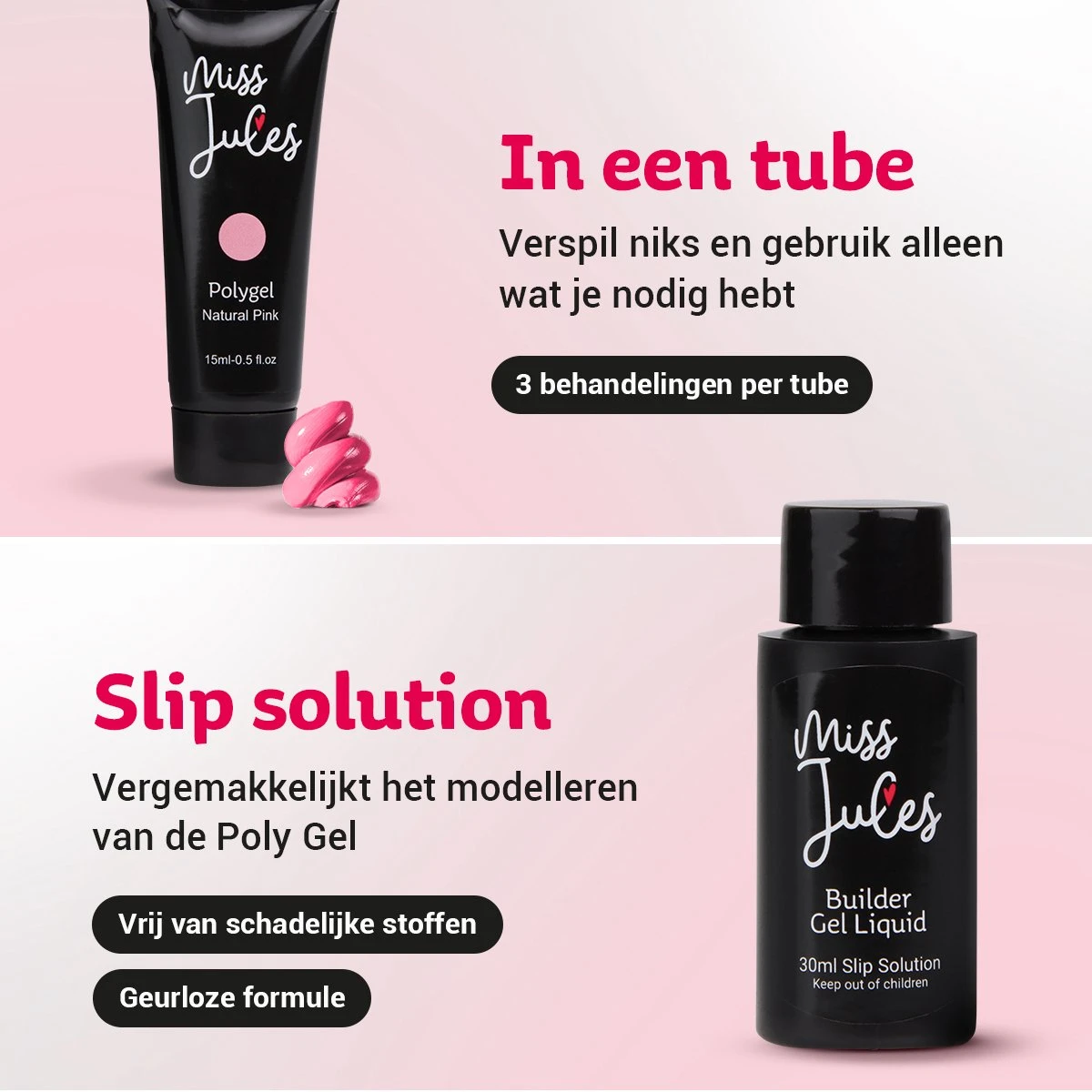 Miss Jules® Luxe Complete Polygel Kit - Polygel Nagels Starterspakket - 6 Kleuren - Perfecte Combinatie Gellak & Acryl - Incl. UV LED Lamp & Instructievideo (NL) 5 Miss Jules® Luxe Complete Polygel Kit - Polygel Nagels Starterspakket - 6 Kleuren - Perfecte Combinatie Gellak & Acryl - Incl. UV LED Lamp & Instructievideo (NL) – Image 3