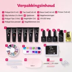 Miss Jules® Luxe Complete Polygel Kit - Polygel Nagels Starterspakket - 6 Kleuren - Perfecte Combinatie Gellak & Acryl - Incl. UV LED Lamp & Instructievideo (NL) 18 Miss Jules® Luxe Complete Polygel Kit - Polygel Nagels Starterspakket - 6 Kleuren - Perfecte Combinatie Gellak & Acryl - Incl. UV LED Lamp & Instructievideo (NL) -Maquillage Cosmetics 1200x1200 2772