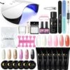 Polygel Kit- Polygel Nagels- Polygel Starter Set- 1x36W LED Nagel Droger Lamp 6x15ML Poly Gel 1 X Top Coat 1 X Base Coat 6x5ML UV Gel 1 X Dual End Nail Borstel 1x50Pcs Clear Quick Building Mold Tips 1x30ML Cleanser Plus 1 X Nagelvijl 1x6-Man -Maquillage Cosmetics 1200x1200 2789