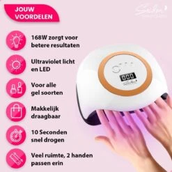 Seidon© Nageldroger 168W - LED Lamp Nagels - Gellak Lamp - UV Lamp Gelnagels -Maquillage Cosmetics 1200x1200 2808
